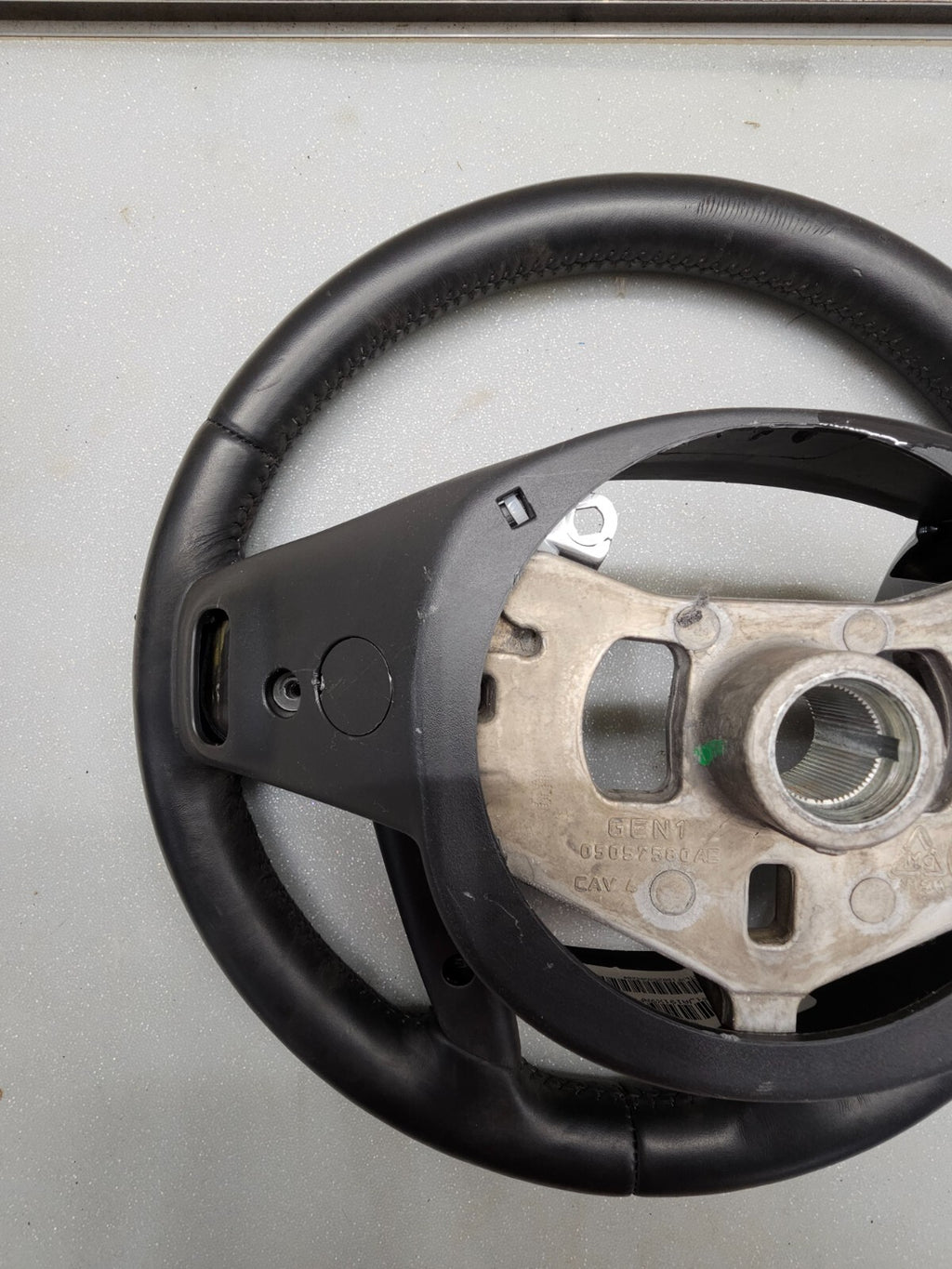 🔥2011-2014 Chrysler 300 Steering Wheel Leather Black Trim
