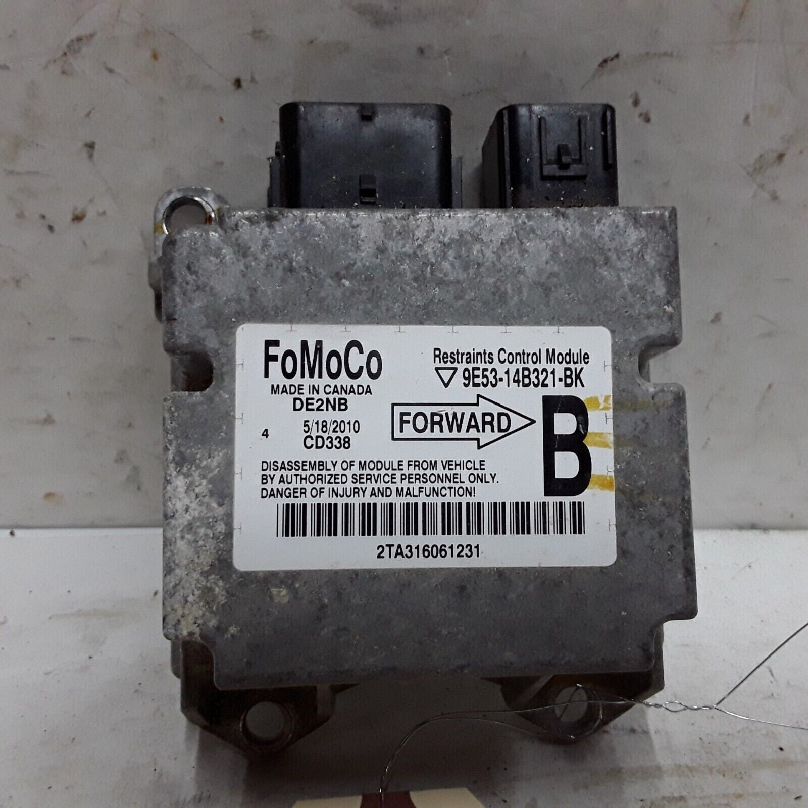 🔥09-10 Ford Fusion Mercury Milan Lincoln MKZ Front Lower SRS Control Module OEM