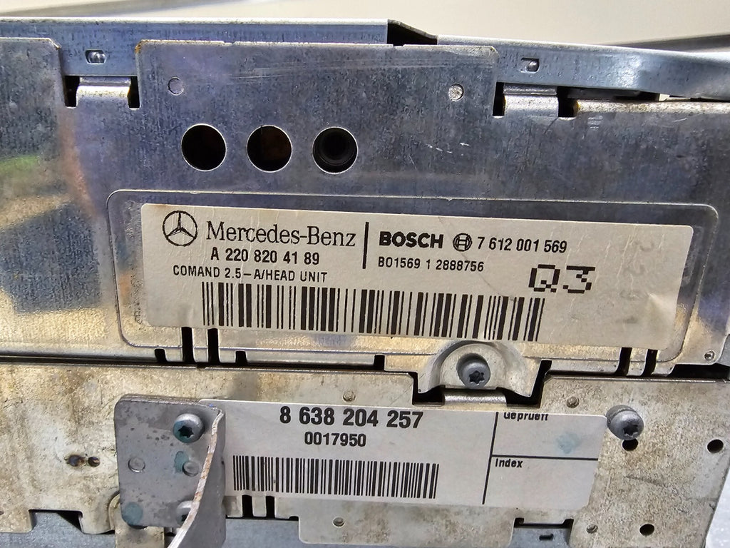 🔥2000-2002 MERCEDES-BENZ S430 AUDIO/NAVIGATION DOUBLE DIN HEAD UNIT ASSY A2537