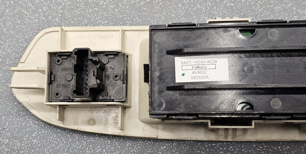 09-12 Lincoln MKS MKT Left Driver Master Power Door Window Control Switch LT Tan