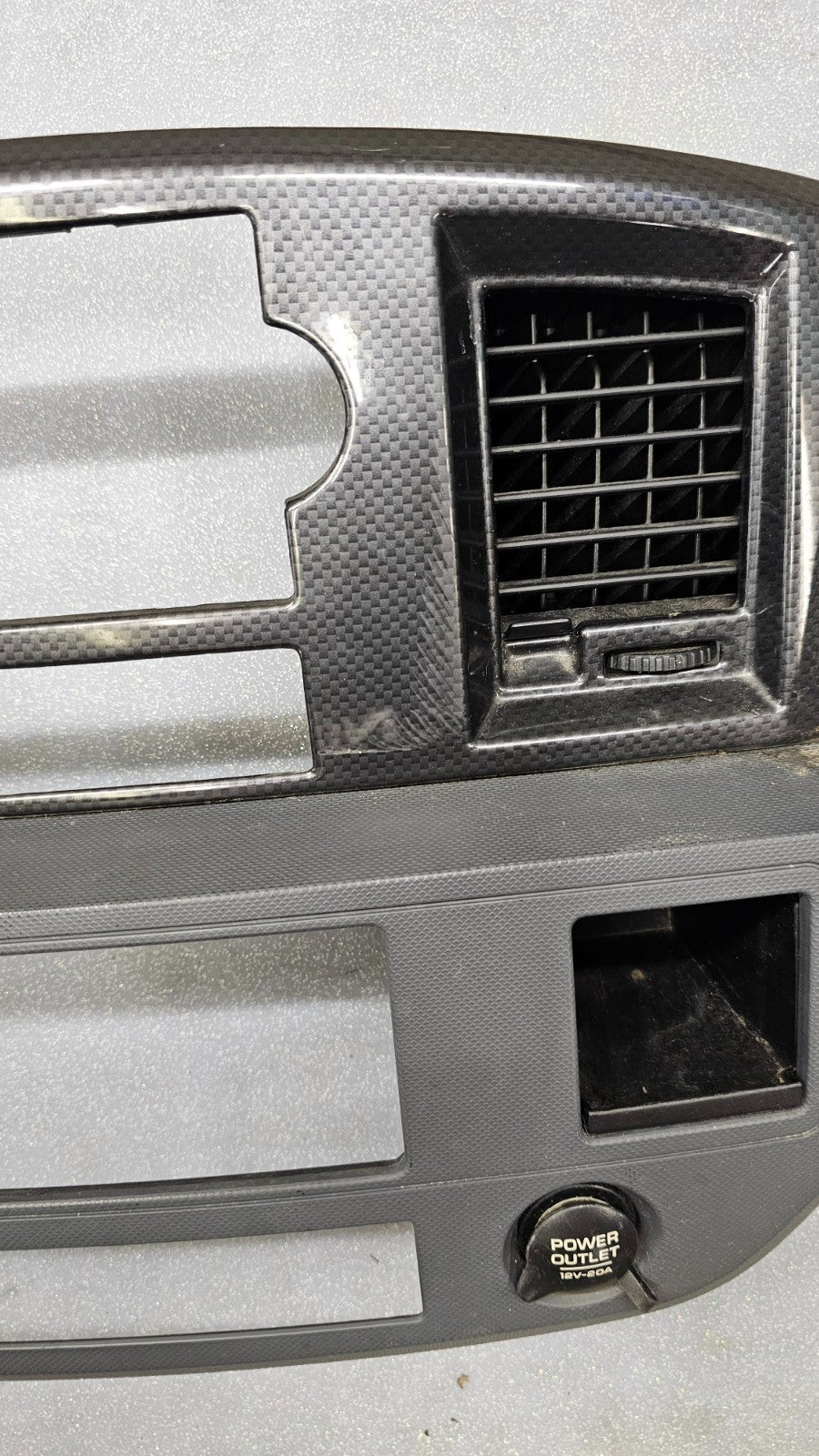 🔥06-08 Dodge RAM Dash RADIO Stereo Bezel Climate Trim Panel Silver/Grey B11