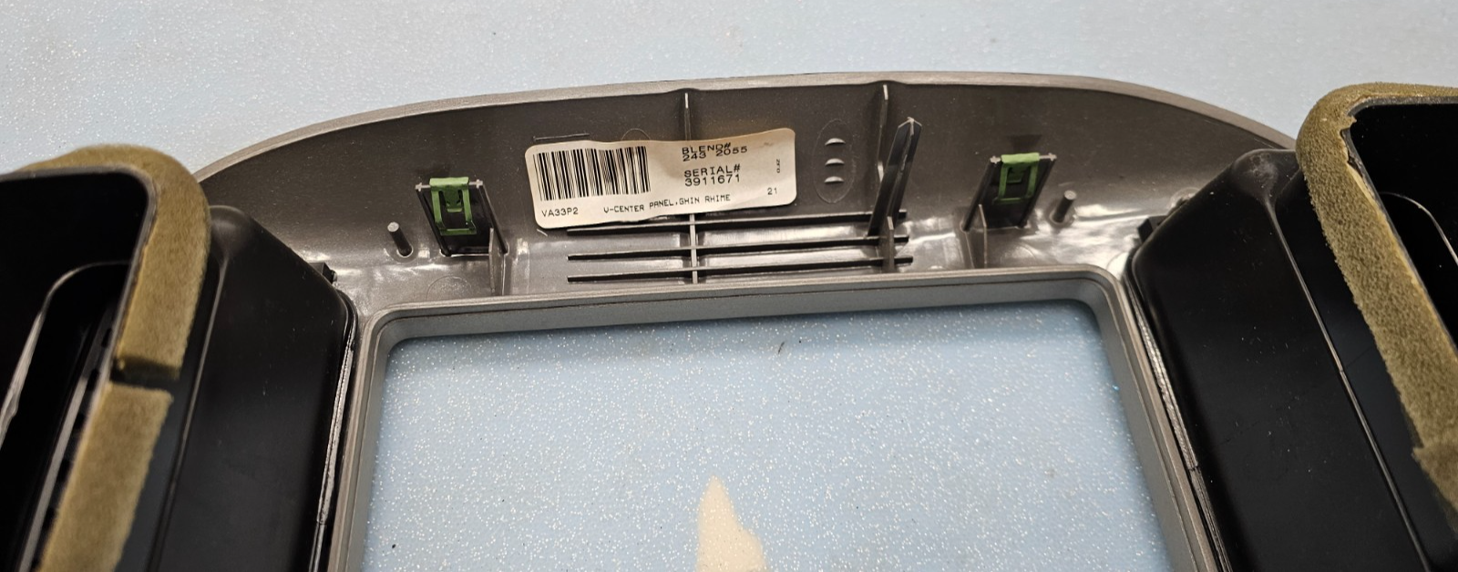 🔥01-07 FORD ESCAPE CENTER DASH RADIO A/C CLIMATE TRIM BEZEL SILVER OEM