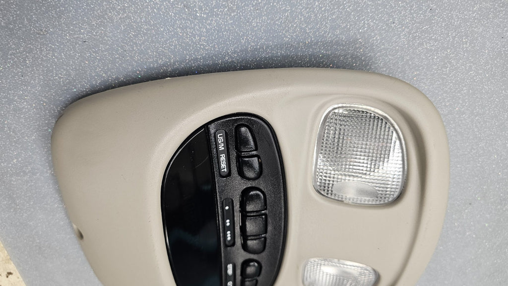 🔥06-08 Dodge Ram 1500 2500 Digital Overhead Console Display Dome Map US/M Tan