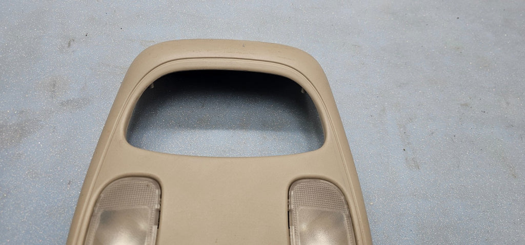 🔥02-05 Dodge RAM Overhead Console DOME Light Roof Storage Compartment TAN