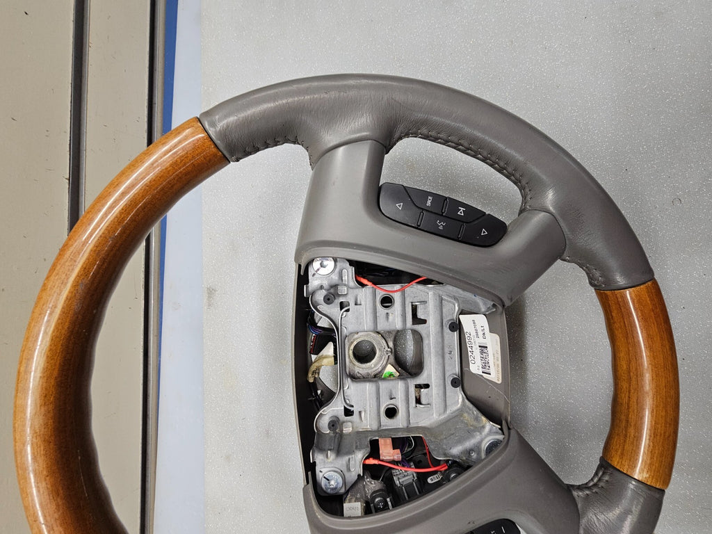 🔥07-17 GMC Acadia 08-17 Buick Enclave Steering Wheel Column Manual Cruise GRAY