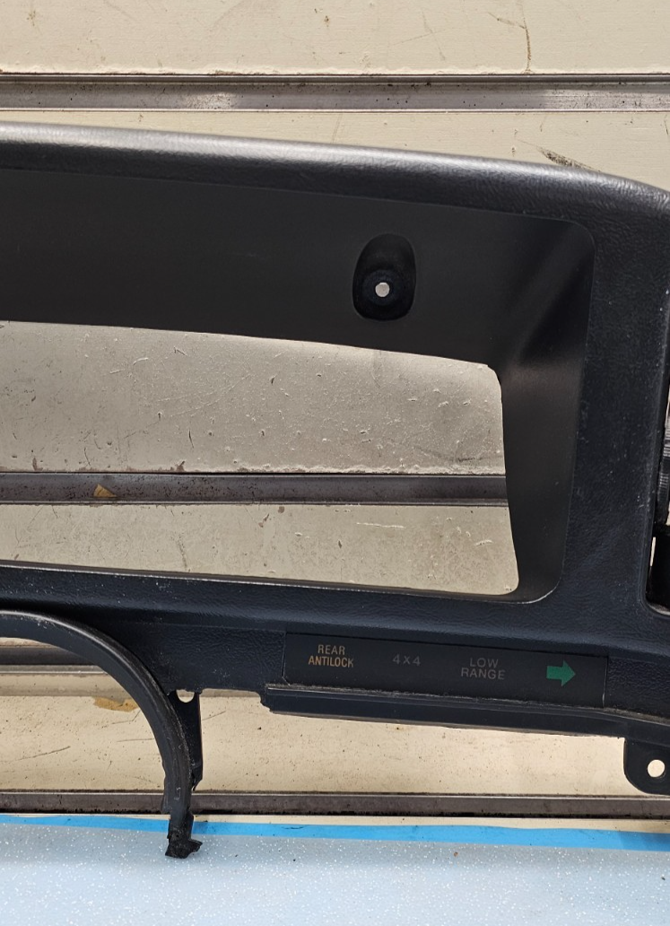 🔥1987-1991 FORD F150 F250 F350 Bronco Dash Trim Instrument Cluster Bezel BLACK