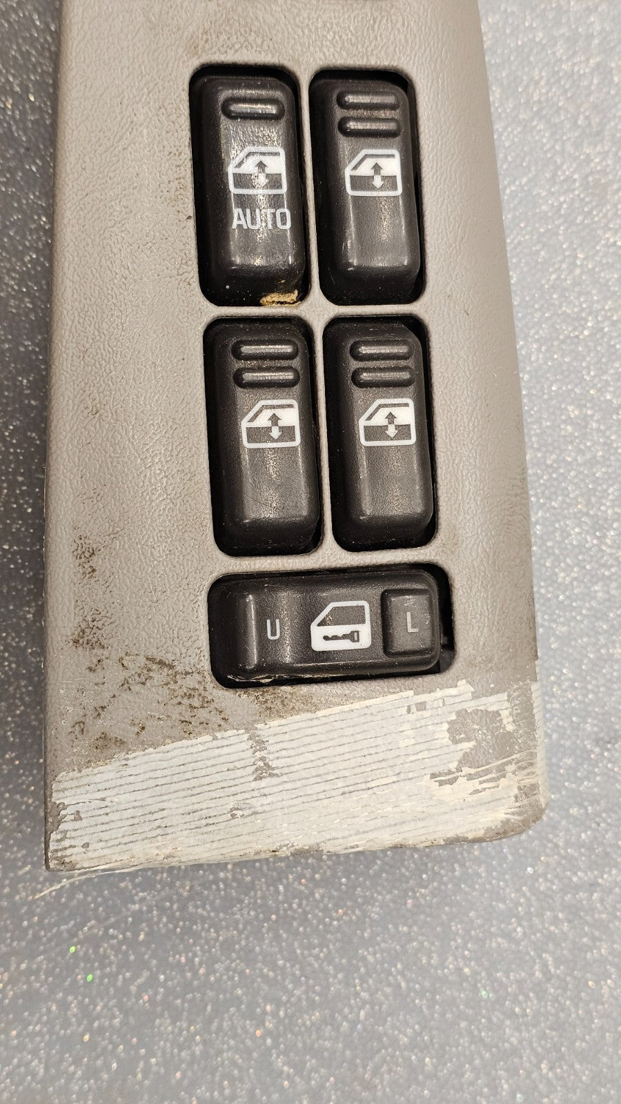 🔥99-02Tahoe Suburban Yukon Left Driver Master Power Window Switch Assembly Gray