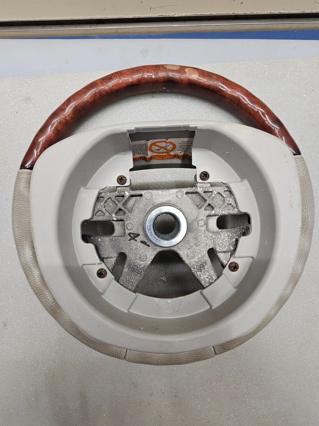 🔥2003-2006 LINCOLN NAVIGATOR Steering Driver Wheel GRAY/WOODGRAIN Fits