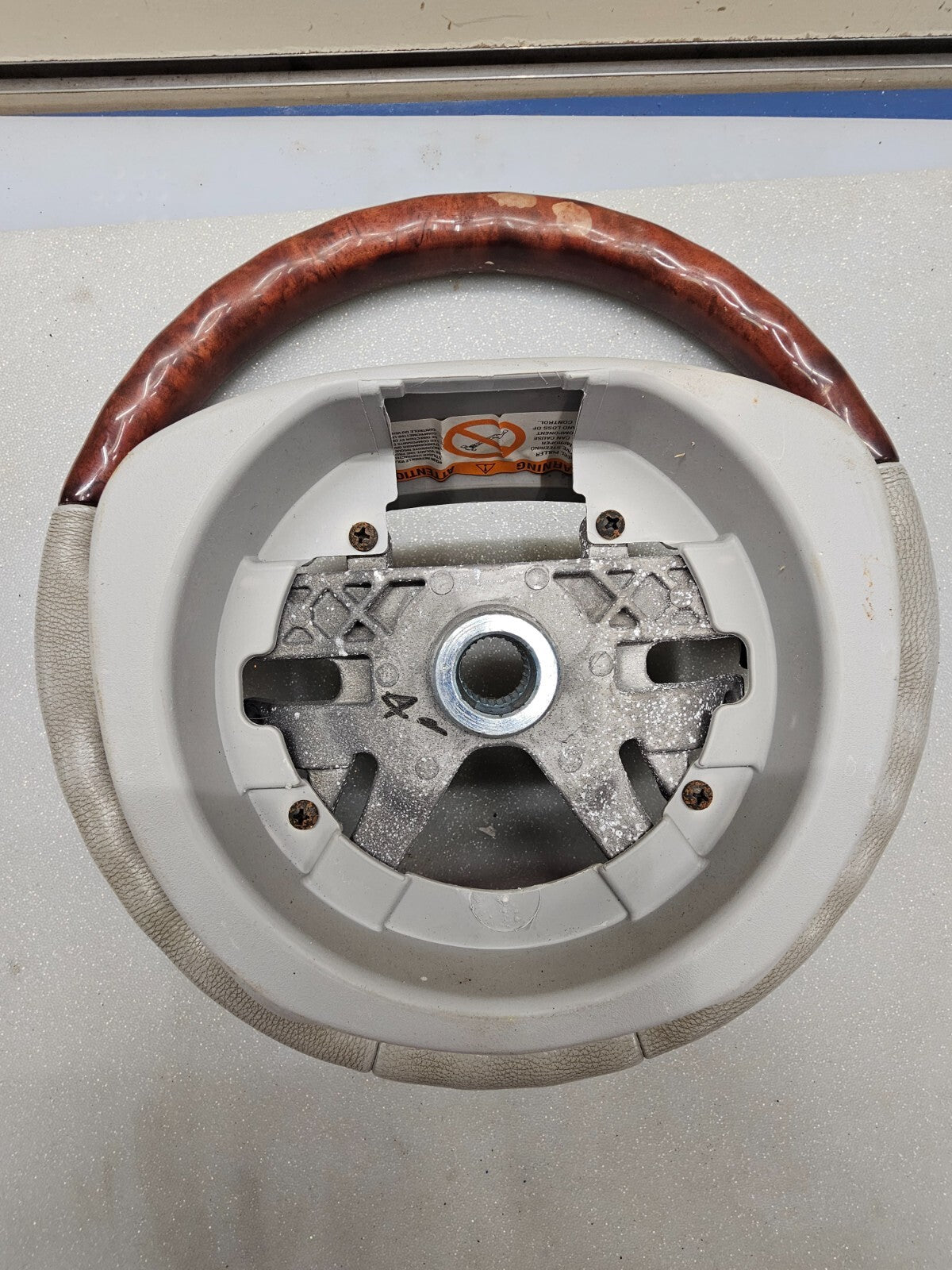 🔥2003-2006 LINCOLN NAVIGATOR Steering Driver Wheel GRAY/WOODGRAIN Fits