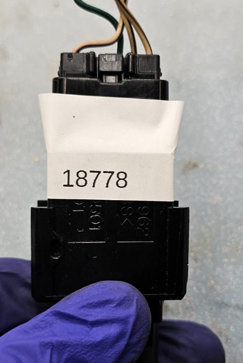 03-08 Toyota Matrix Hazard  SWITCH Button Black