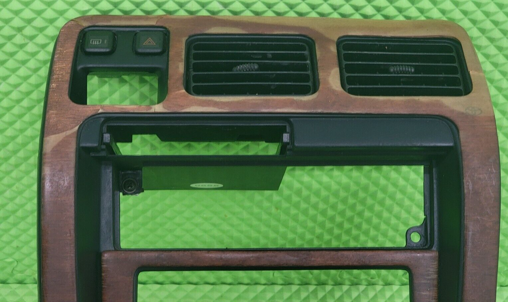 🔥96-99 Toyota 4Runner Center Dash Radio Stereo Display Climate Bezel Wood B56