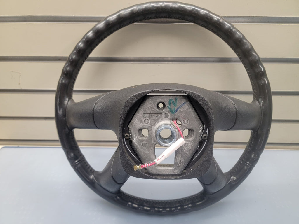 02-09 Trailblazer Envoy03-06 SILVERADO SIERRA YUKON STEERING WHEEL LEATHER BLACK