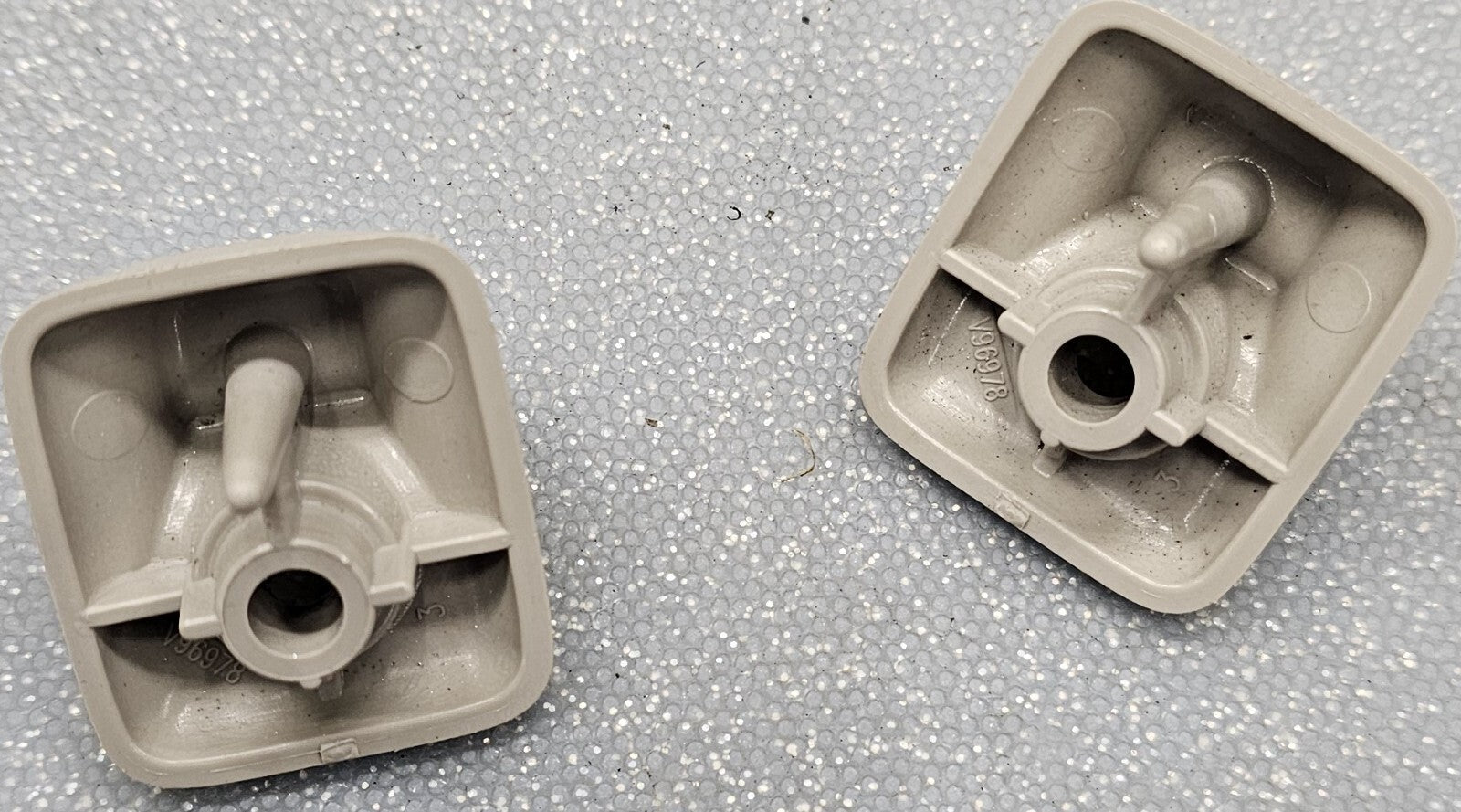 🔥94-01 Dodge RAM PICKUP TRUCK Left Right SUN VISOR Holding CLIPS SET PAIR GRAY