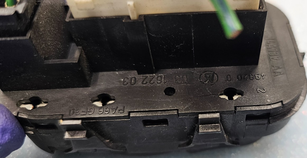 🔥00-07 FORD FOCUS MASTER POWER LEFT DRIVER WINDOW DOOR SWITCH BLACK
