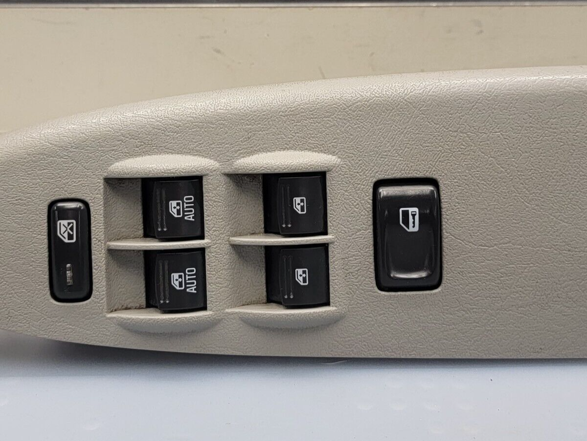 🔥06-09 Chevy TRAILBLAZER Window Switch Front LEFT Master Driver Side LIGHT grey
