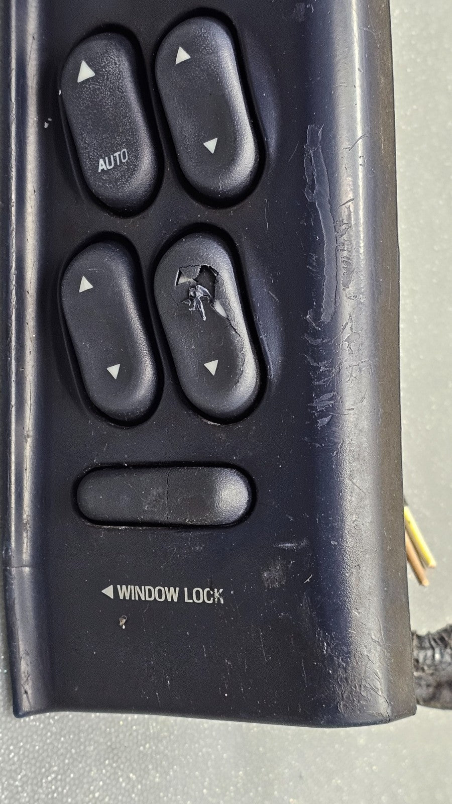 98-02 Crown Victoria Grand Marquis Power Left Driver Master Window Switch Black