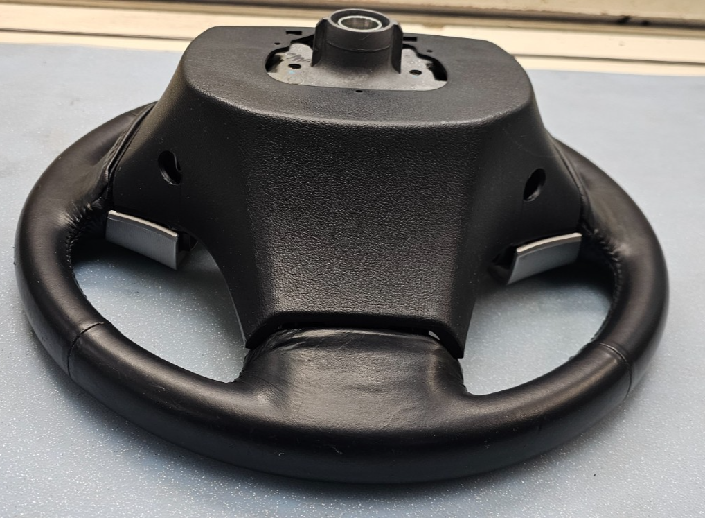 🔥07-09 Elantra Left Driver Steering Column Wheel Cruise Control Leather Black