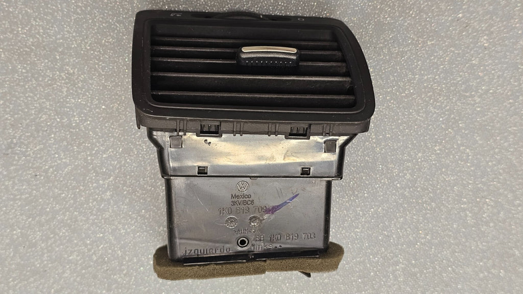 🔥06-10 VW JETTA GOLF CENTER DASH LEFT DRIVER AIR VENT HEATER CONDITIONER BLACK