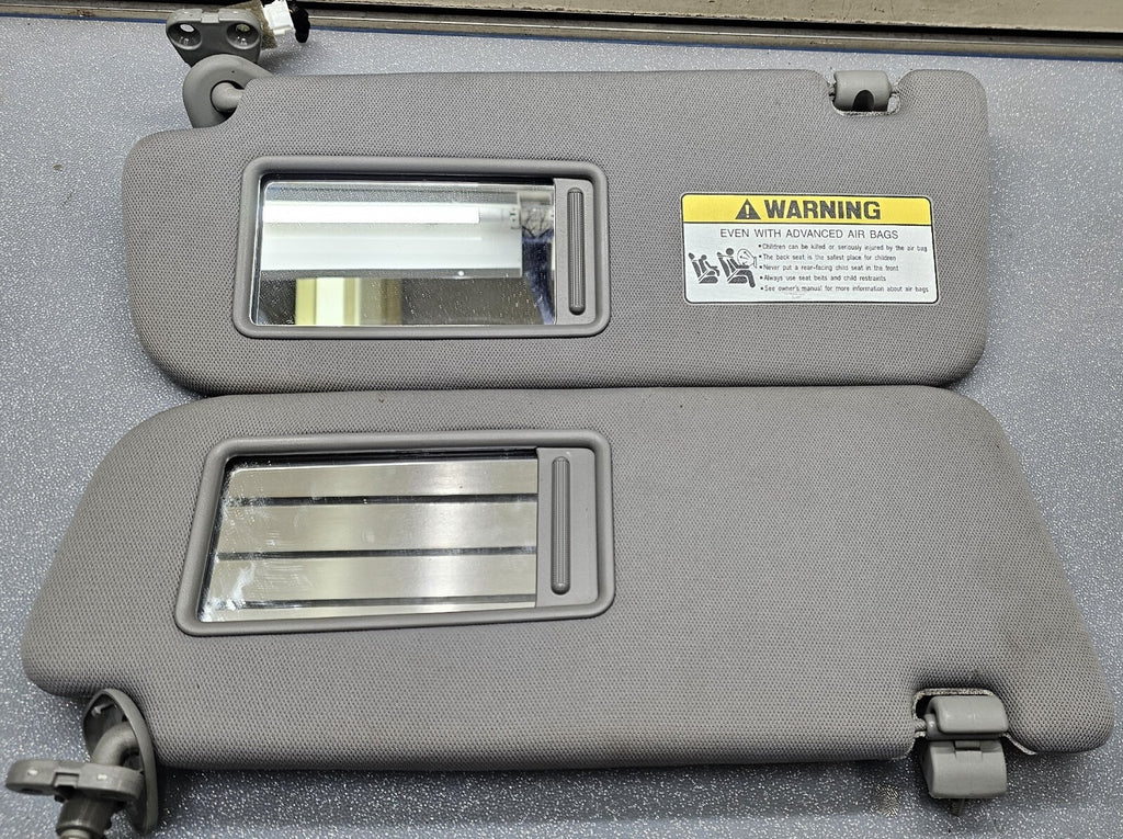 07-12 HYUNDAI SANTA FE LIGHTED SUN VISOR SUN SHADE SET SUNVISORS RH LH Gray OEM