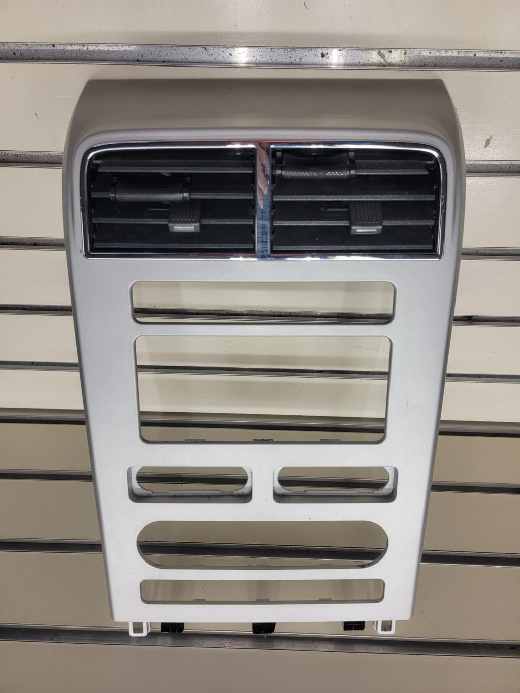 🔥07-10 Lincoln MKX Center Dash Radio Climate Trim Panel Bezel Air Vent Silver