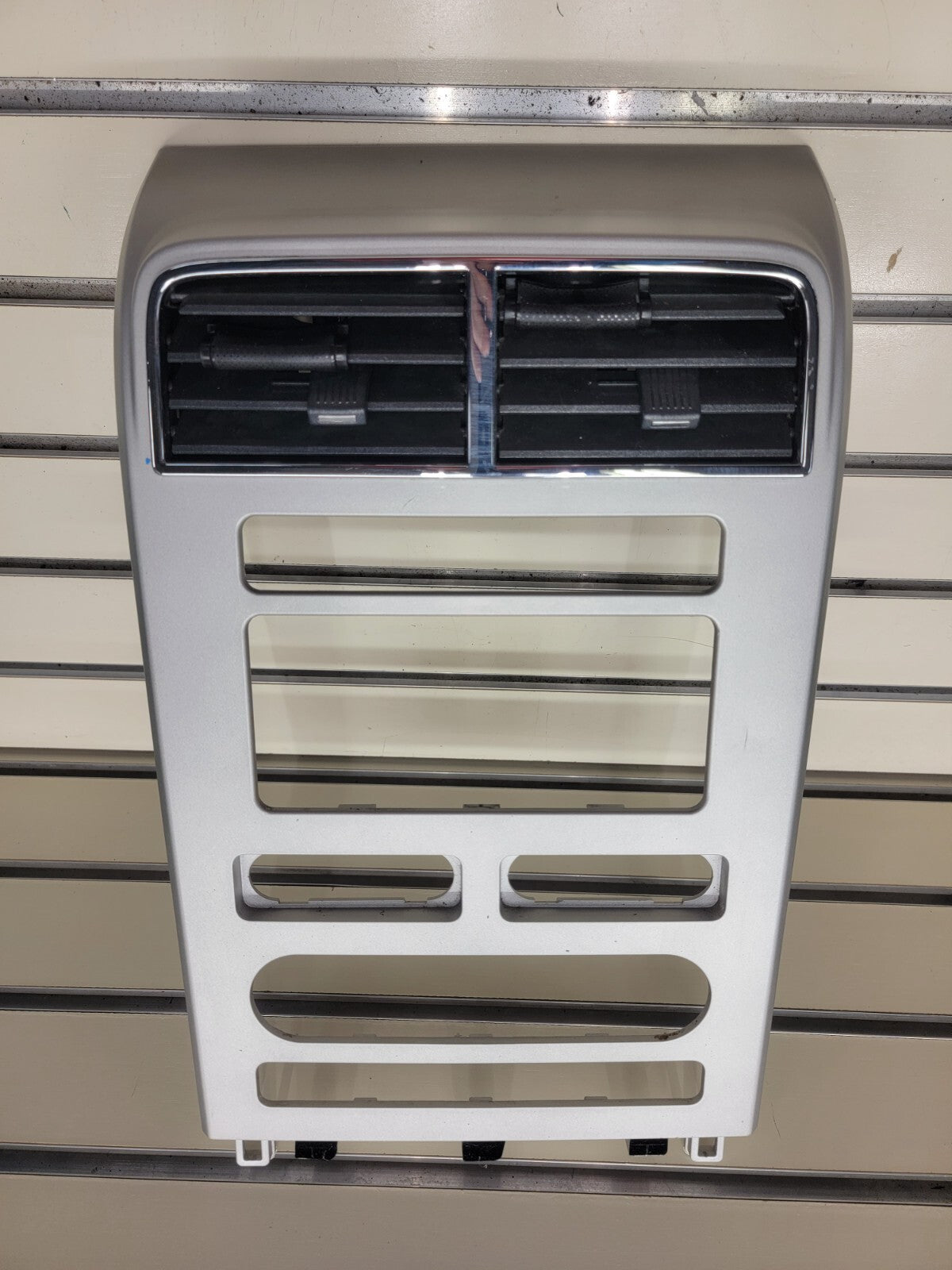 🔥07-10 Lincoln MKX Center Dash Radio Climate Trim Panel Bezel Air Vent Silver