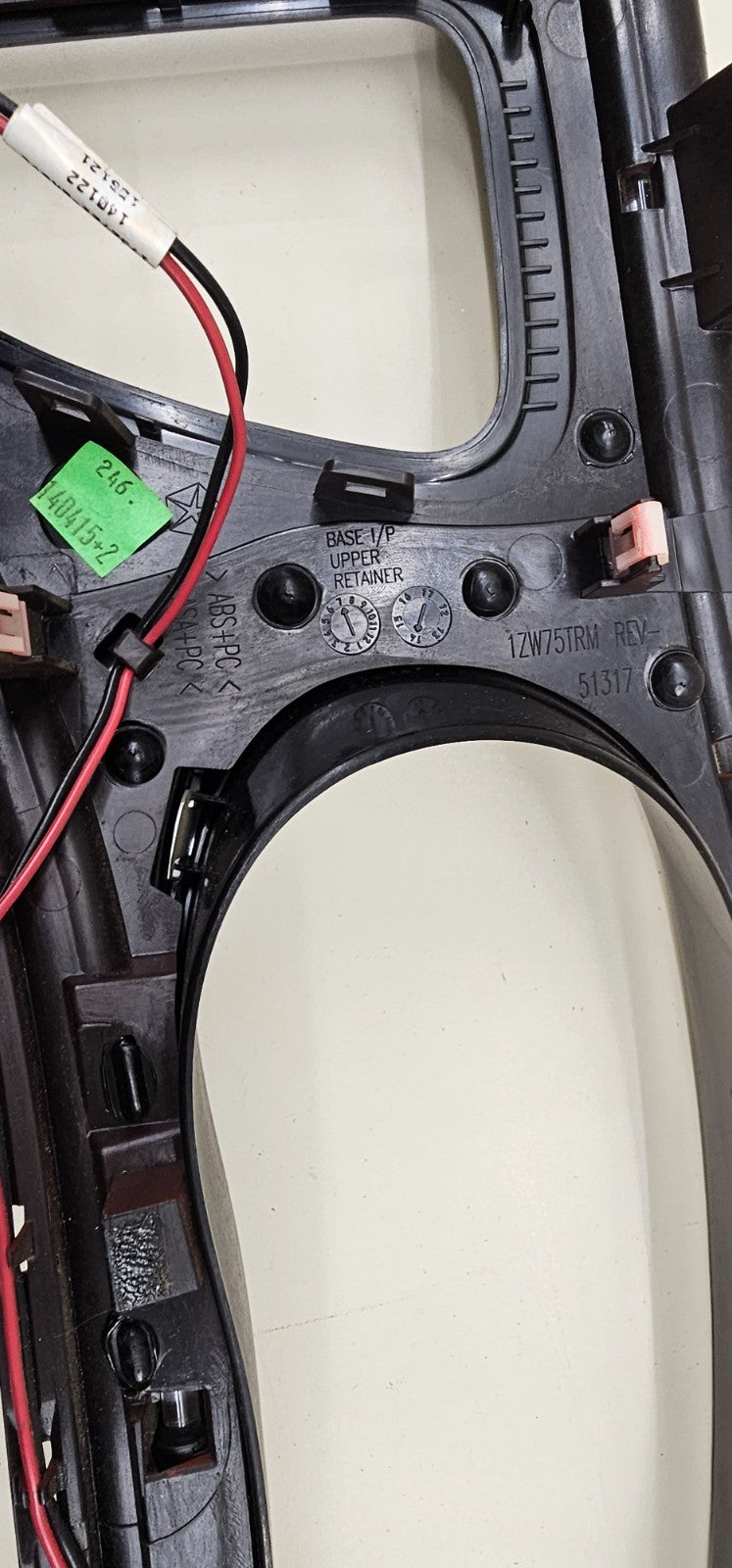 🔥13-16 Dodge Dart Instrument Cluster Spedometer Radio Bezel Trim Red/Black OEM