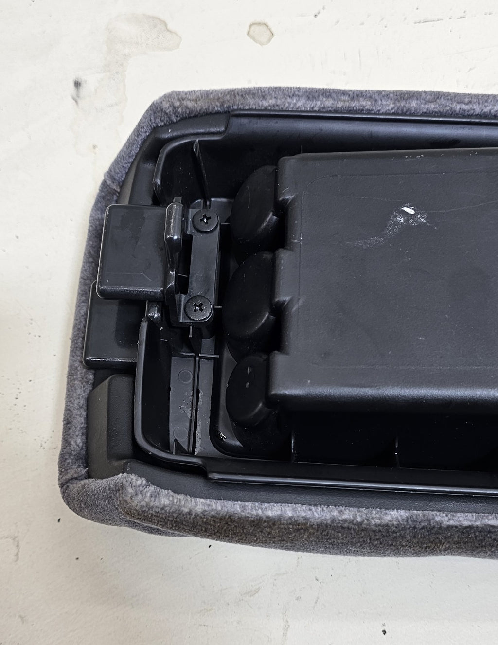🔥98-02 Honda Accord Center Console Lid Arm Rest Pocket Storage Door Cloth OEM