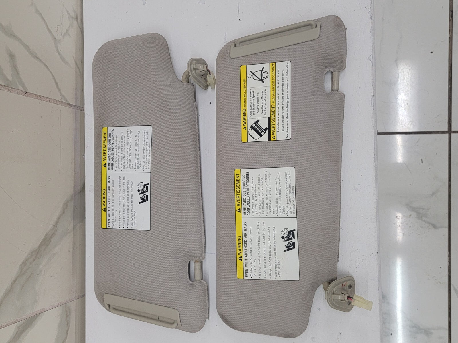 🔥03-07 NISSAN MURANO SUN VISOR SHADE SUNVISOR  Left & Right Set: 2   Gray