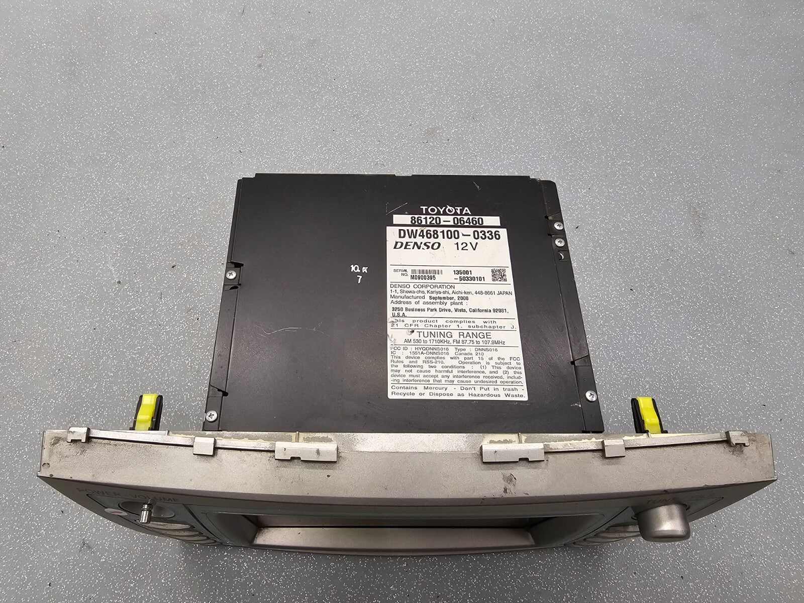 🔥07-09 Toyota Camry Dash AM FM CD Radio Receiver Player Navigation Display OEM