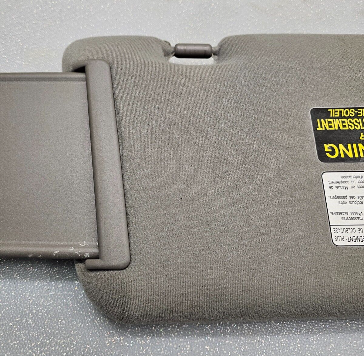 2003-2007 NISSAN MURANO SUN VISOR SHADE Left Driver Side LH ASSEMBLY Dark Grey
