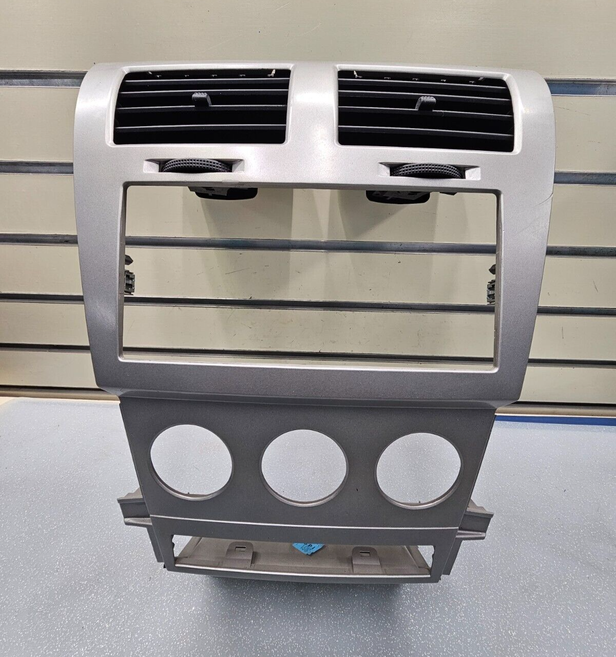🔥10-12 Dodge Caliber Center Dash Radio Climate Control Bezel Trim Panel SILVER