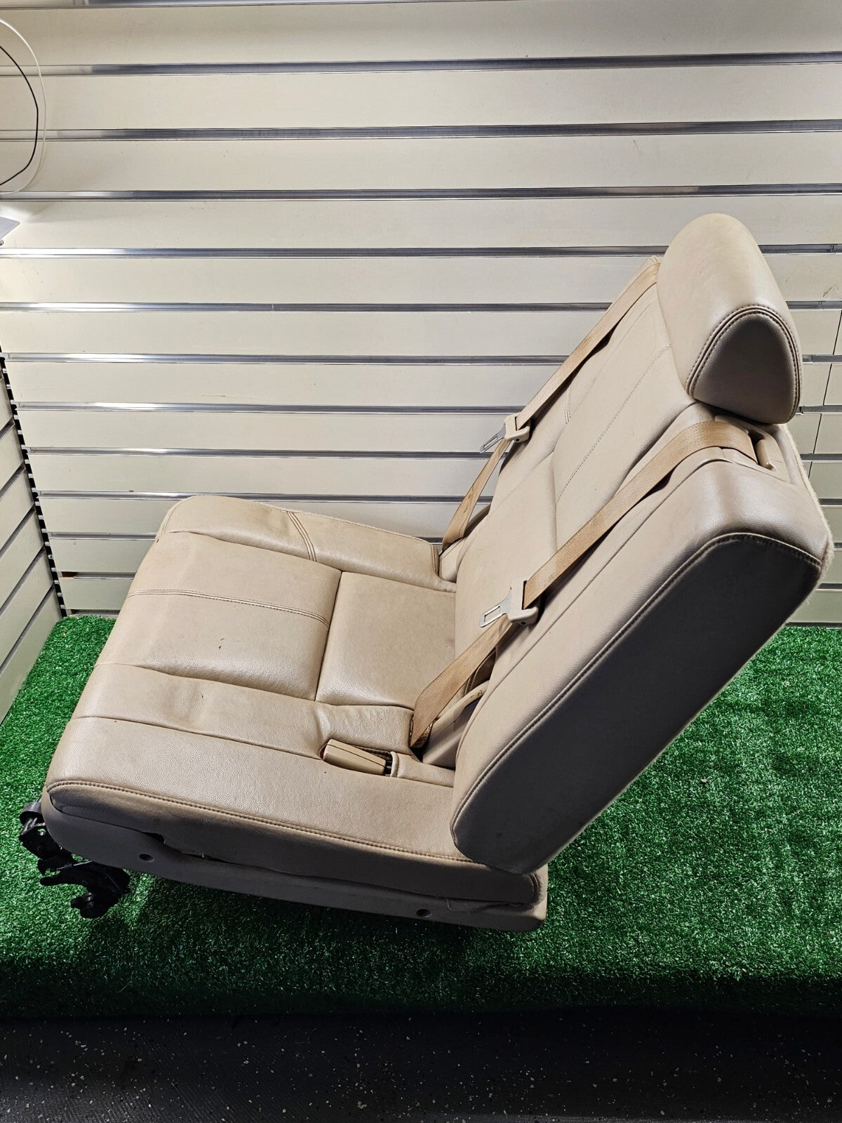 🔥07-14 chevy Suburban Tahoe Yukon Leather Rear Removable Third Row Seat TAN
