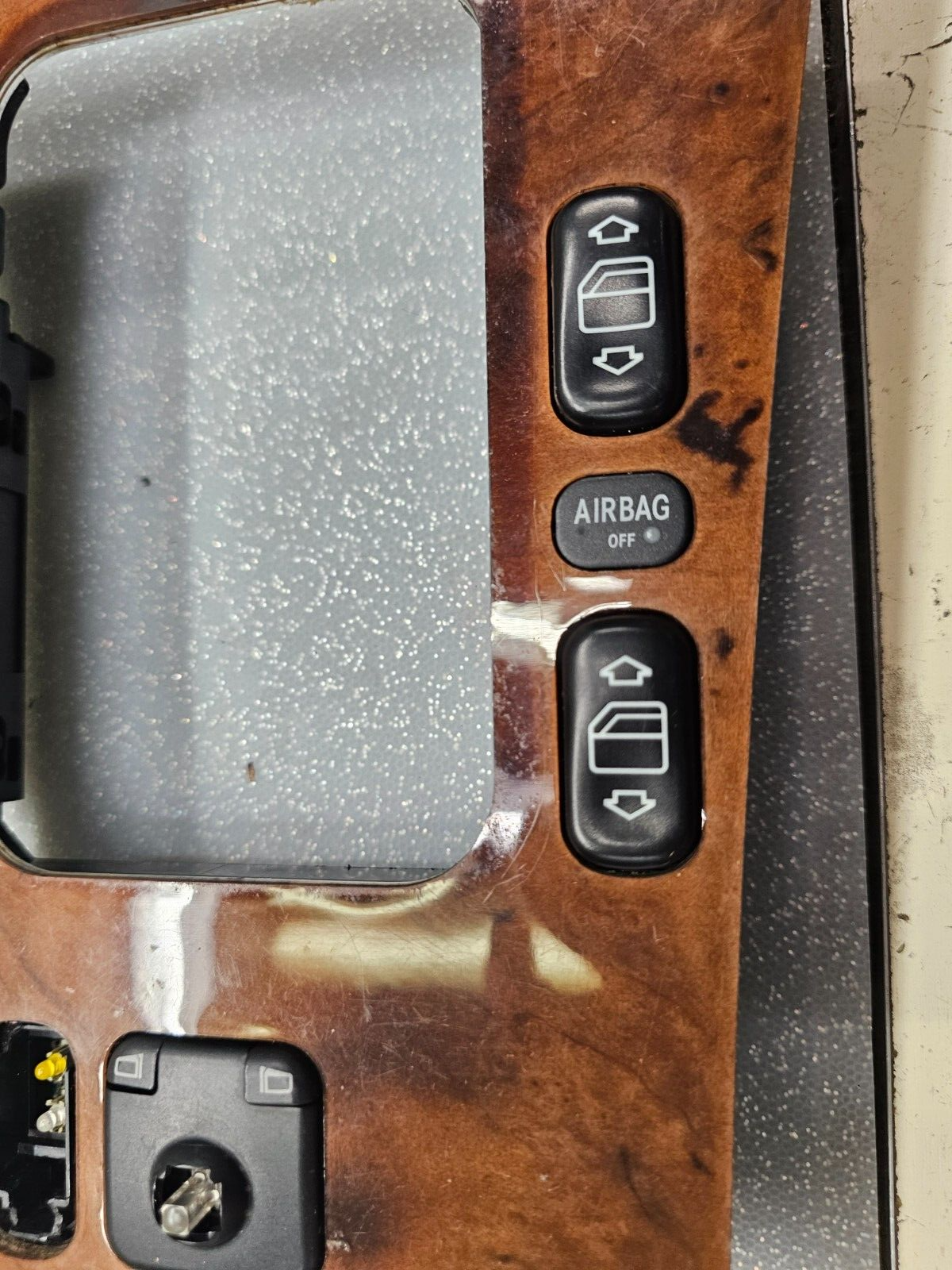 🔥96-97 MERCEDES E300 E320 E420 LEFT DRIVER MASTER WINDOW SWITCH ASSEMBLY WOOD
