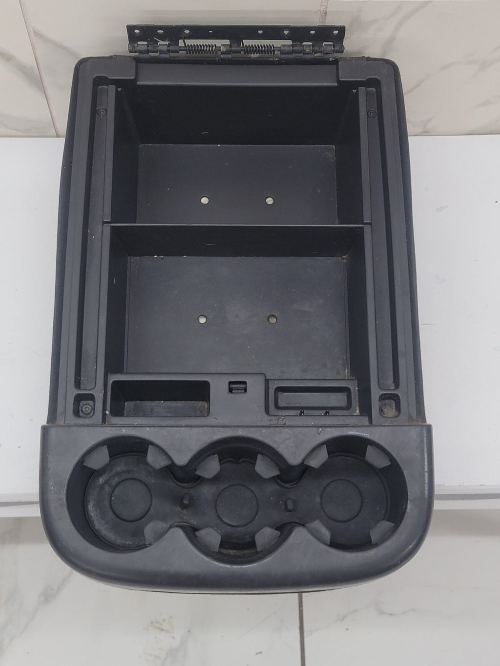 🔥07-13 SILVERADO SIERRA Center Console JUMP SEAT Armrest 3 CUP Holder BLACK JS5