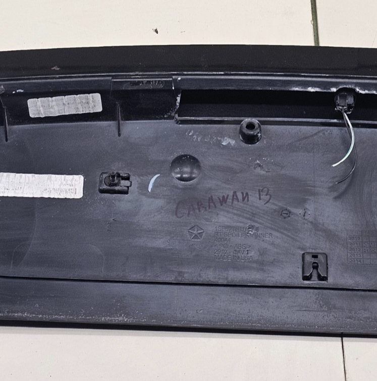 🔥11-20 Dodge Grand Caravan Rear Upper Hatch Spoiler Wing Mount Break BLACK OEM