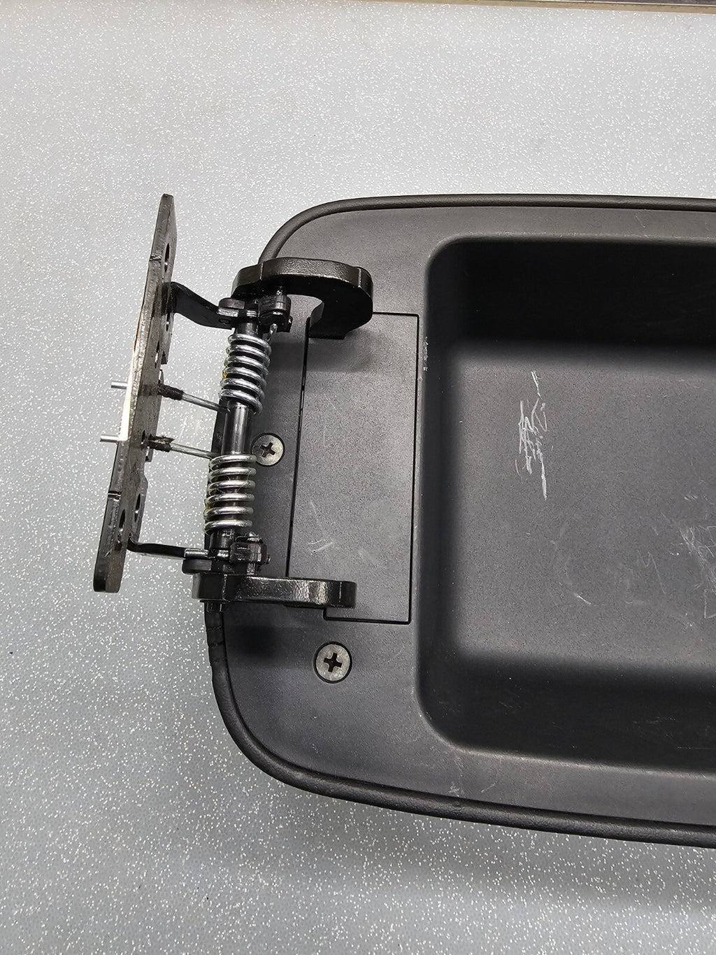 14-15 Tucson Front Floor Center Console Lid Cover Top Pad Armrest Storage Black