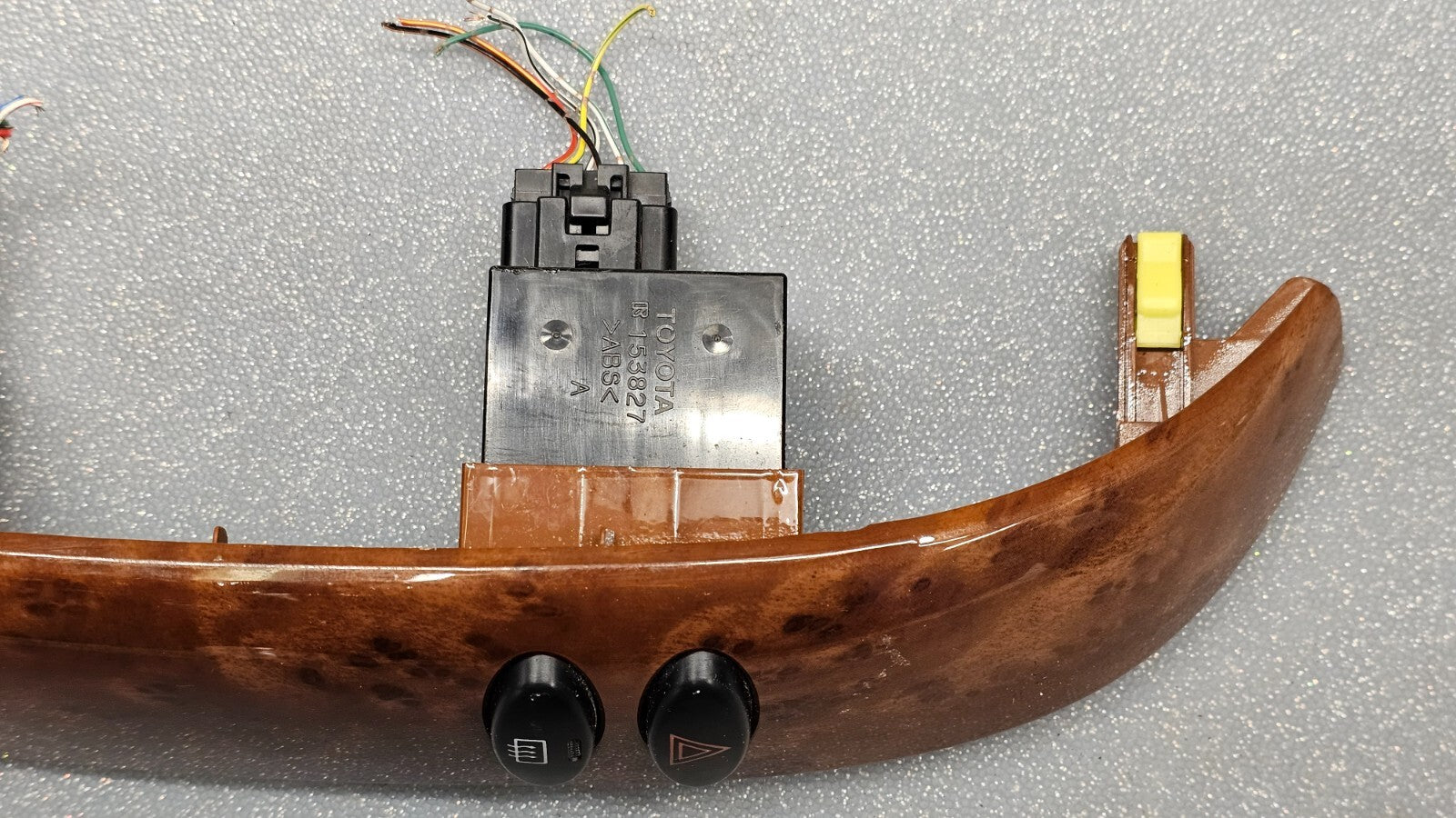 🔥04-10 Toyota Sienna Dash Hazard Defrost Light Door Switch Trim Bezel Wood