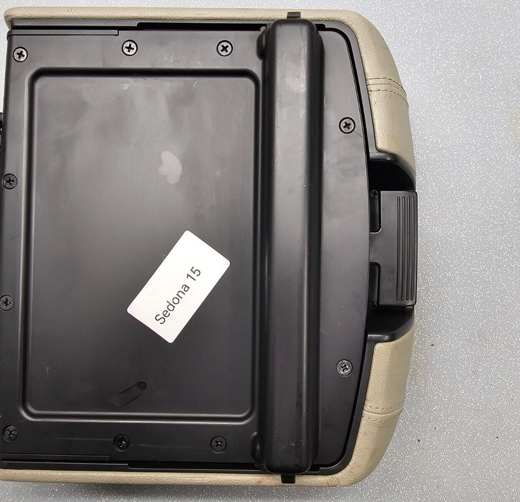 🔥15-18 KIA SEDONA Front Floor Console Lid Armrest Top Pad Storage Assembly Tan