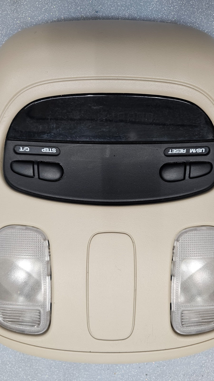 🔥02-05 Dodge RAM Overhead Console DOME Light Lamp Roof Storage Compartment Tan