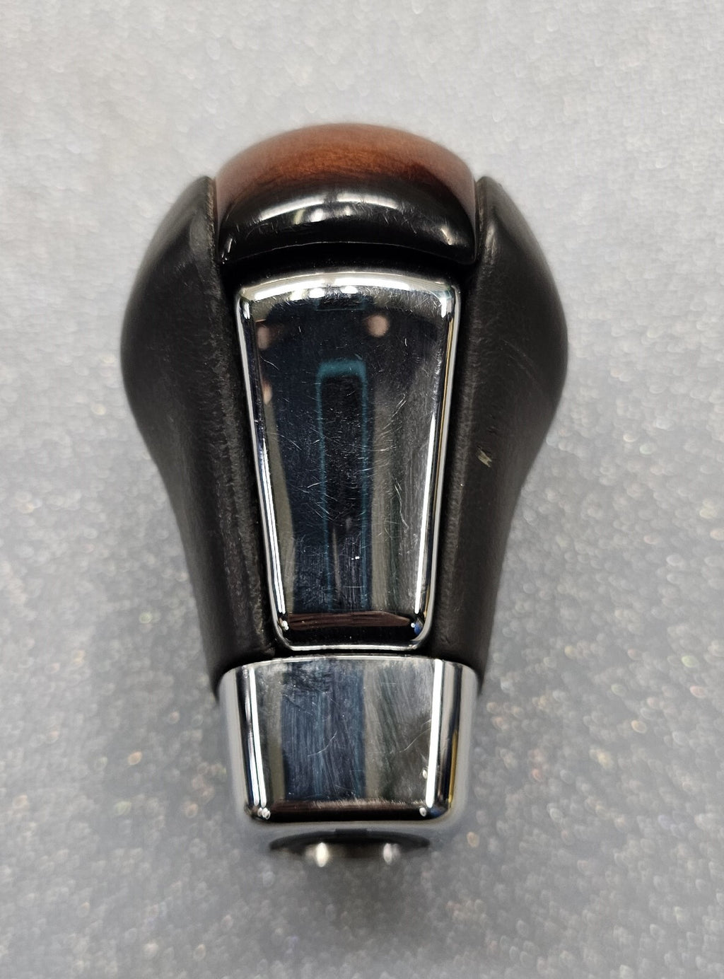 04-07 CADILLAC CTS SRX STS WOOD FRONT AUTOMATIC GEAR SHIFTER KNOB HANDLE LEATHER