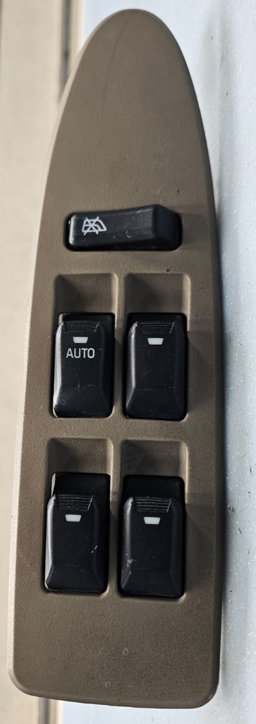 🔥00-02 Lincoln LS Front Left Driver Door LH Master Window Switch Bezel Tan OEM