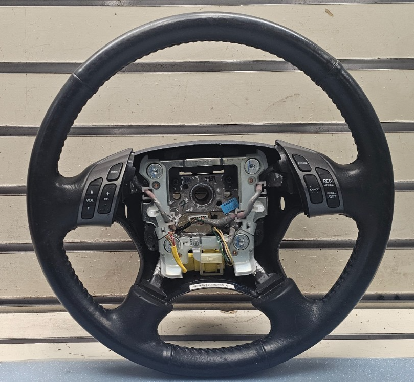 🔥2005-2010 Honda Odyssey Leather Steering Wheel Assembly Black OEM