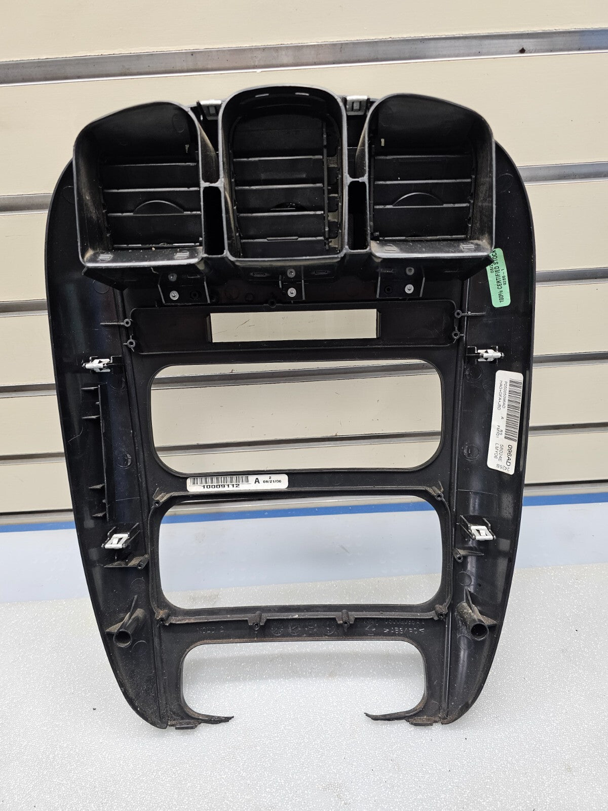 🔥01-07 Dodge Caravan Town & Country dash radio climate TRIM bezel BLACK/SILVER