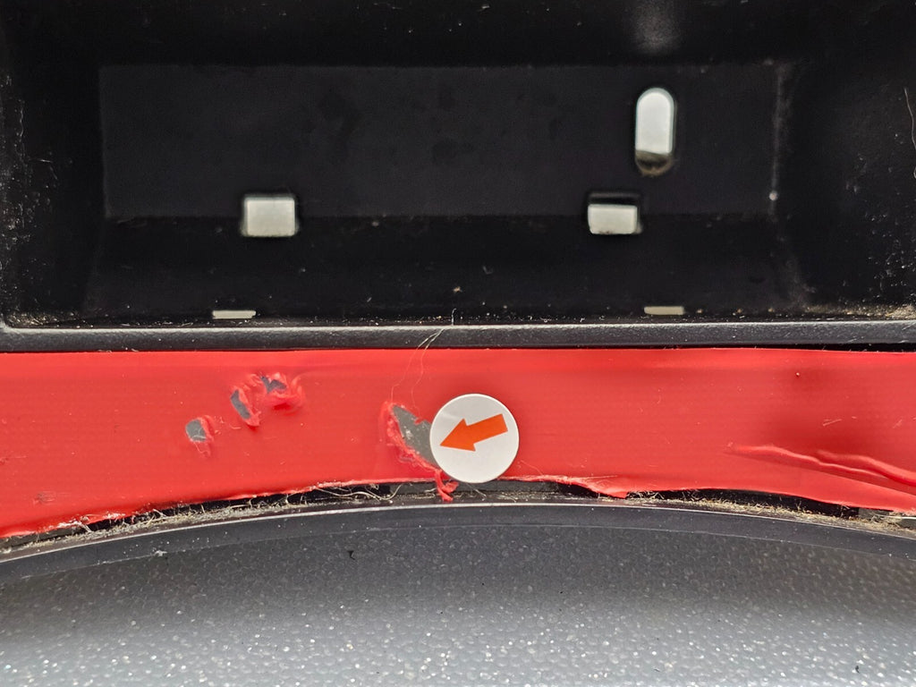 🔥08-10 Grand Cherokee AM FM Radio Stereo Bezel  Dash Trim Panel Climate Red OEM