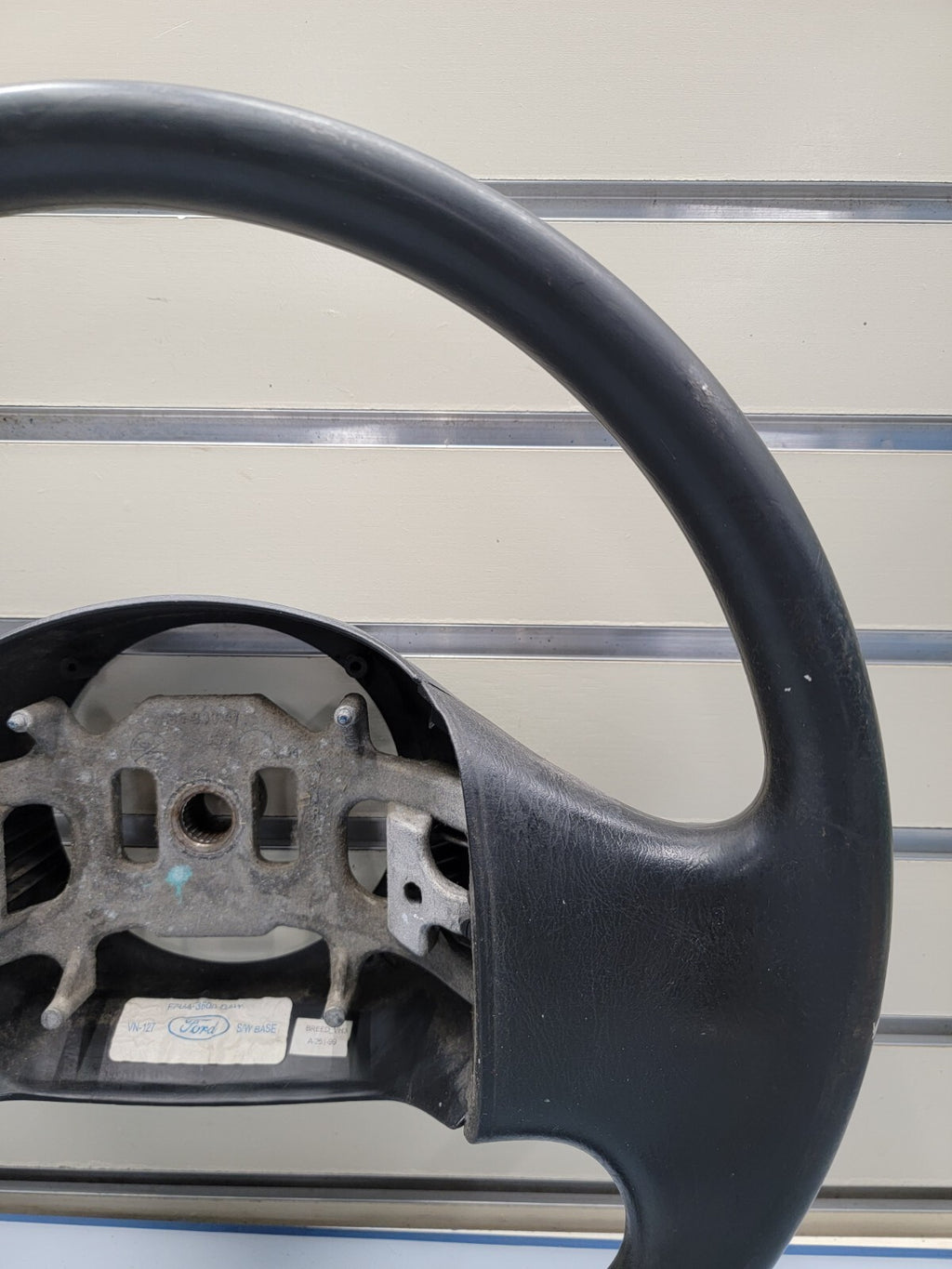🔥1997-2003 Ford F-150 Leather Steering Wheel Cruise Dash Black
