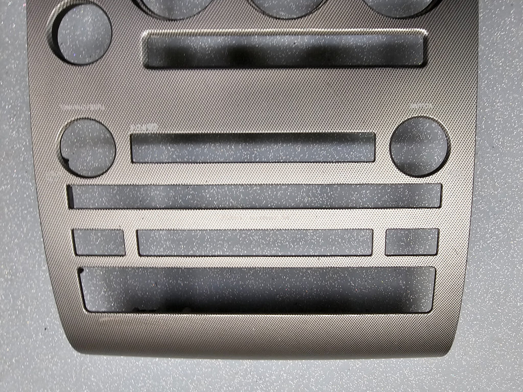 🔥04-07 NISSAN ARMADA TITAN STEREO RADIO DASH PANEL TRIM SURROUND BEZEL GRAY OEM