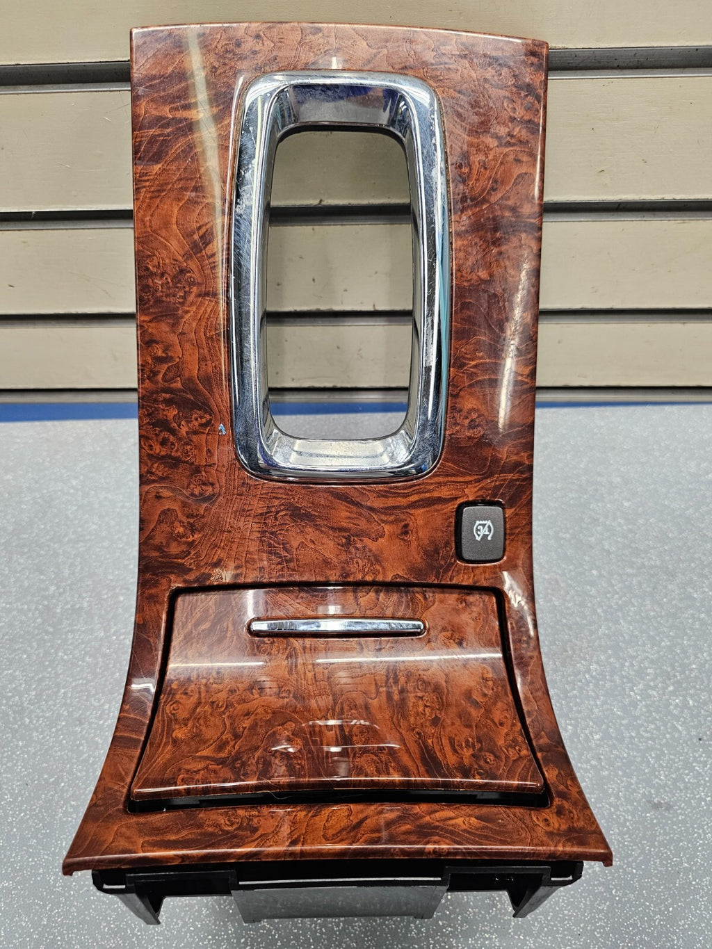 🔥06-11 Buick Lucerne Shifter Bezel Power Cover Center Console Trim Woodgrain