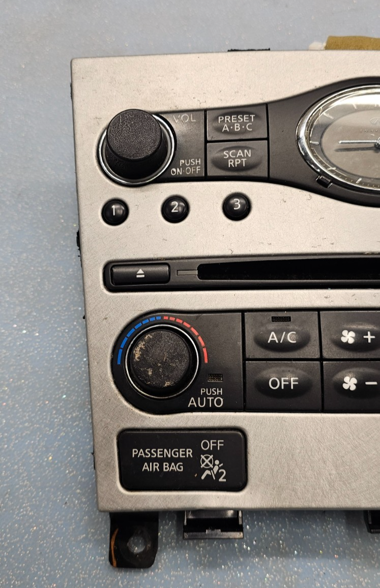 🔥07-13 Infiniti G35 G37 Dash AC Heater Temperature Climate Control Radio Audio