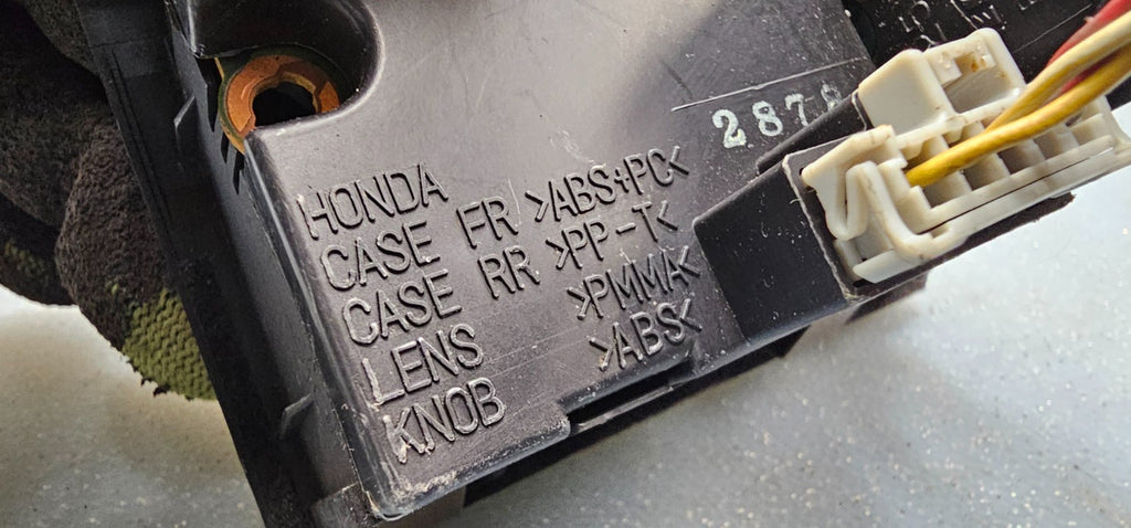 🔥98-02 Honda Accord Center Dash Clock Hazard Switch Board Digital Button Black