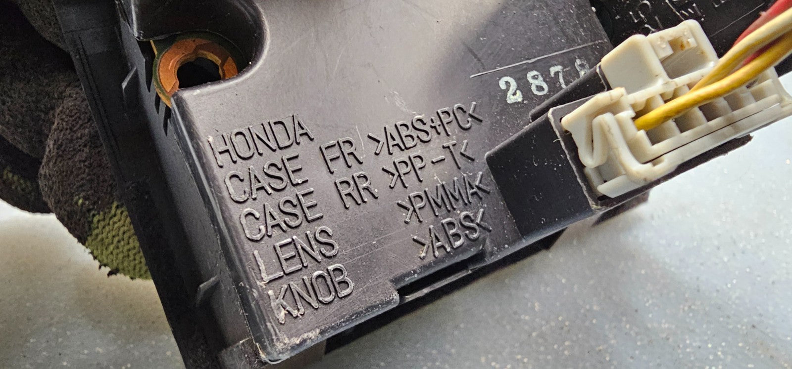 🔥98-02 Honda Accord Center Dash Clock Hazard Switch Board Digital Button Black